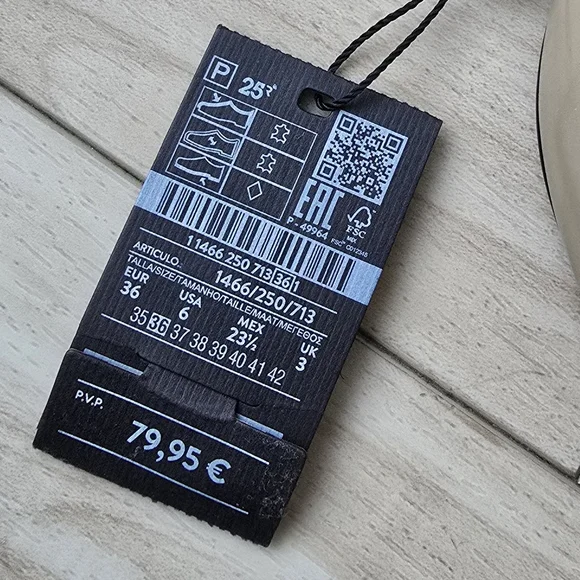 Massimo Dutti Heeled slingback pointed beige nude/ sandals kitty heel - Picture 11 of 11